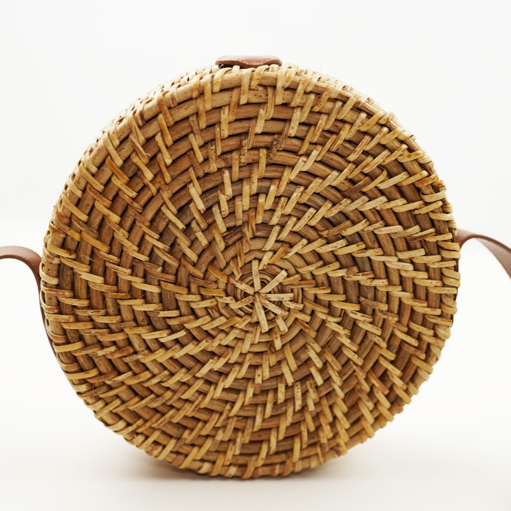 New JCREW Rattan Circle Bag $98 CI756 - Picture 4 of 6